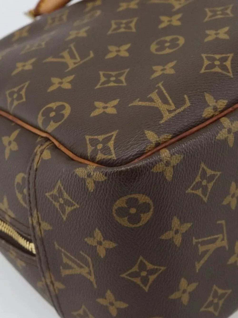 LOUIS VUITTON Monogram Deauville Hand Bag M47270 LV Auth ka4892